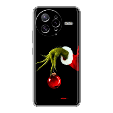 Силиконовый чехол на Poco F7 Ultra с принтом Новый год Гринч