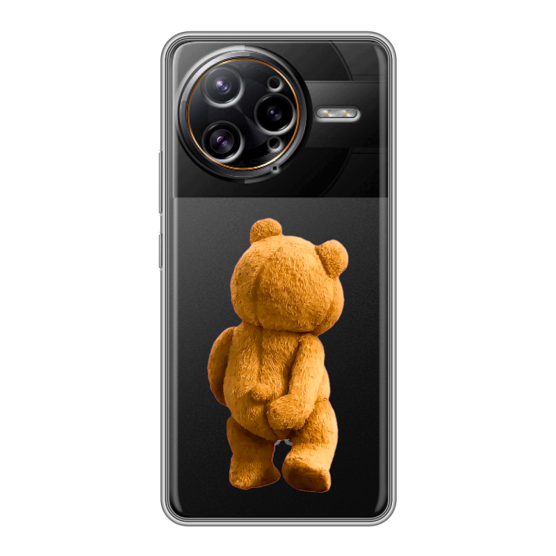 Силиконовый чехол на Poco F7 Ultra с принтом Медведь Силиконовый чехол на Poco F7 Ultra с принтом Медведь