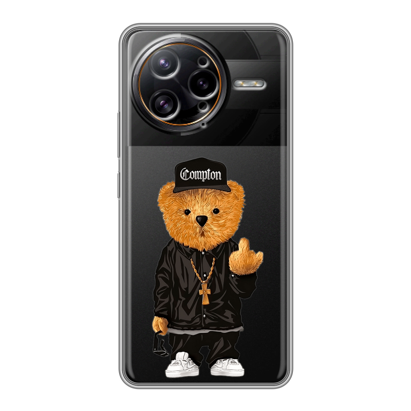 Силиконовый чехол на Poco F7 Ultra с принтом Плюшевый медведь Силиконовый чехол на Poco F7 Ultra с принтом Плюшевый медведь