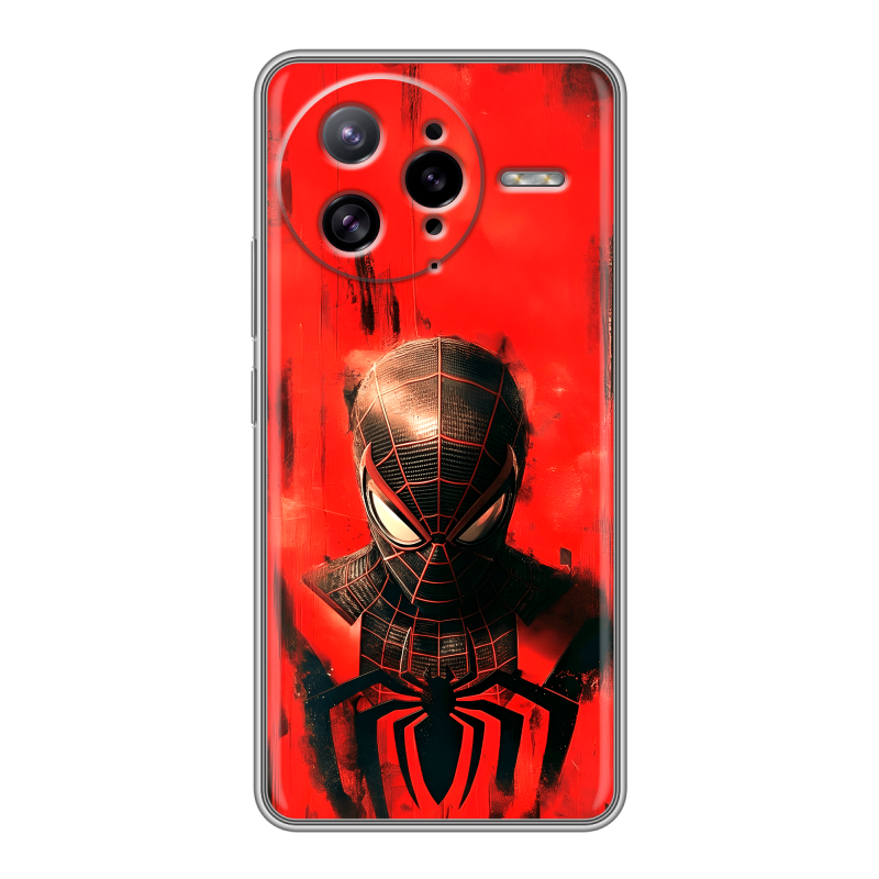 Силиконовый чехол на Poco F7 Ultra с принтом человек паук spiderman Силиконовый чехол на Poco F7 Ultra с принтом человек паук spiderman