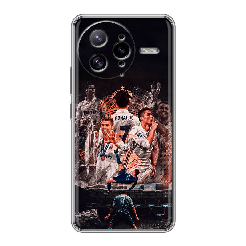 Силиконовый чехол на Poco F7 Ultra с принтом Реал Роналдо Real Ronaldo Силиконовый чехол на Poco F7 Ultra с принтом Реал Роналдо Real Ronaldo