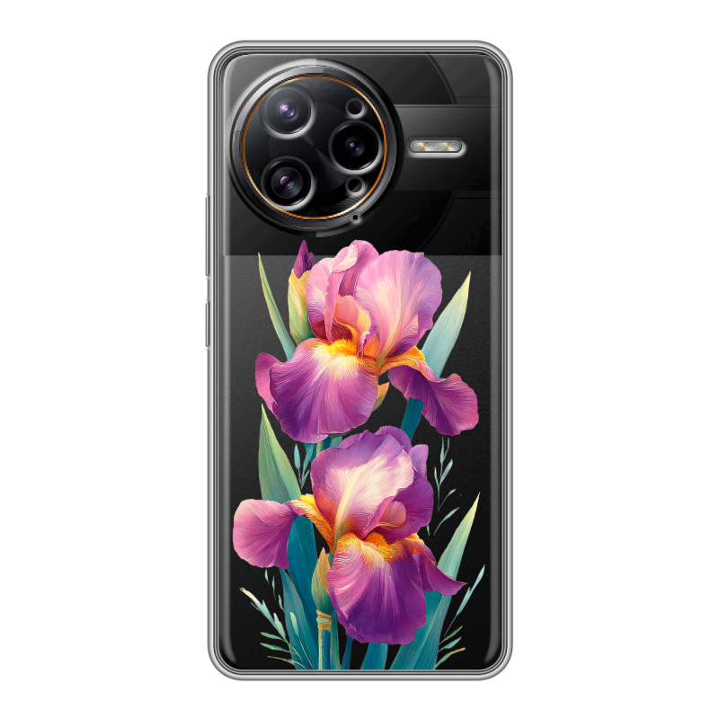Силиконовый чехол на Poco F7 Ultra с принтом Цветы орхидеи Силиконовый чехол на Poco F7 Ultra с принтом Цветы орхидеи