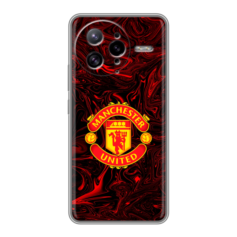 Силиконовый чехол на Poco F7 Ultra с принтом Manchester United Силиконовый чехол на Poco F7 Ultra с принтом Manchester United