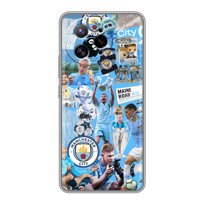 Силиконовый чехол на Poco F7 Ultra с принтом Man City Манчестер Сити Силиконовый чехол на Poco F7 Ultra с принтом Man City Манчестер Сити