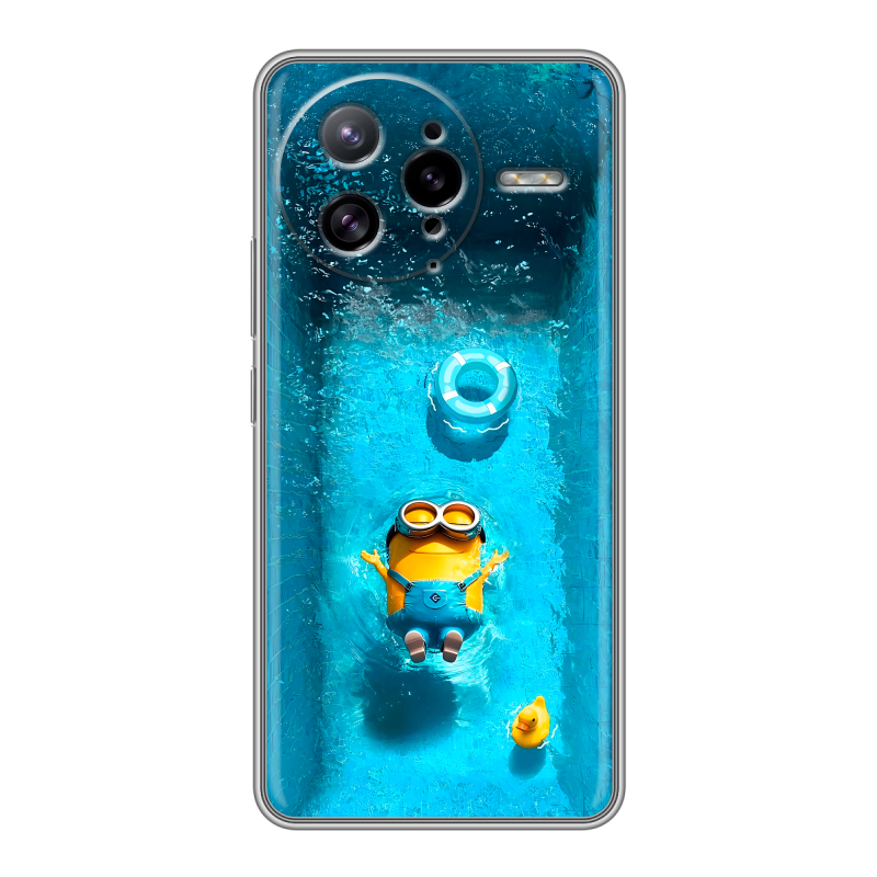Силиконовый чехол на Poco F7 Ultra с принтом Миньоны Силиконовый чехол на Poco F7 Ultra с принтом Миньоны