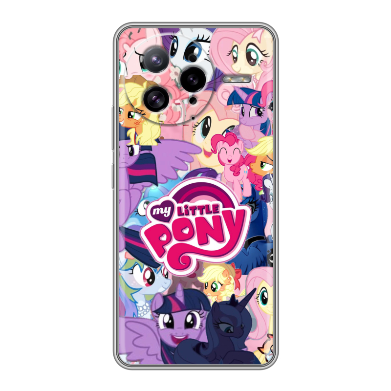 Силиконовый чехол на Poco F7 Ultra с принтом My little pony Дружба чудо Силиконовый чехол на Poco F7 Ultra с принтом My little pony Дружба чудо