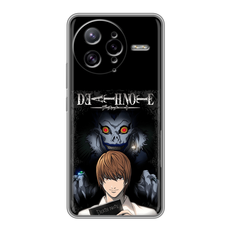 Силиконовый чехол на Poco F7 Ultra с принтом Death note Тетрадь смерти Силиконовый чехол на Poco F7 Ultra с принтом Death note Тетрадь смерти