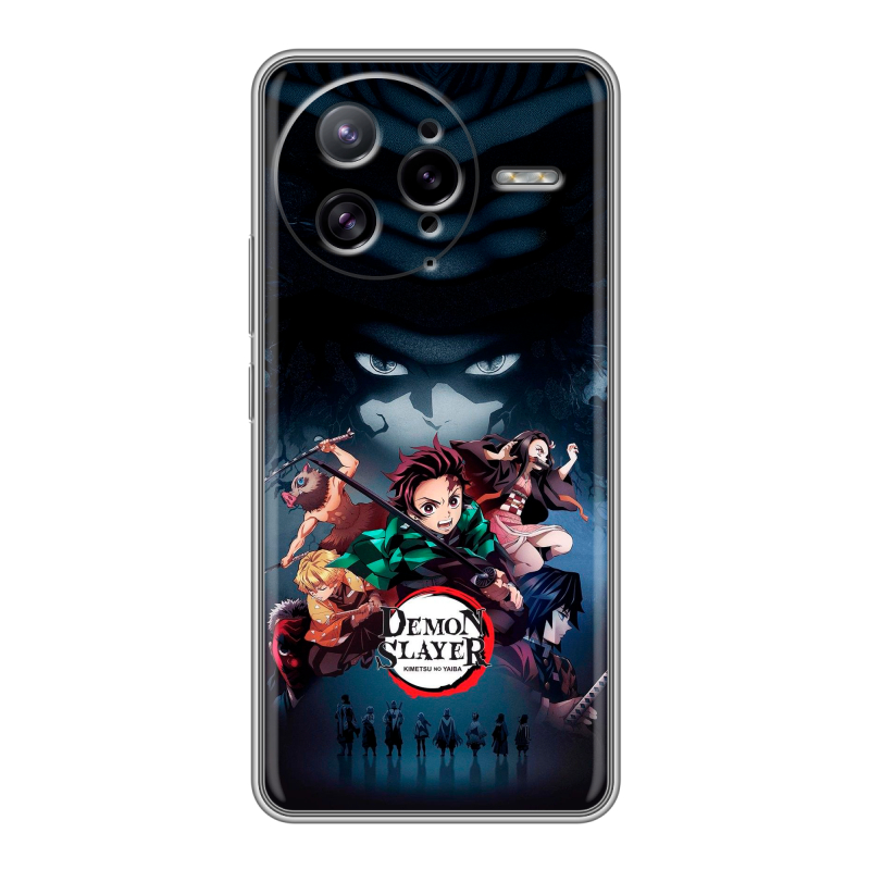 Силиконовый чехол на Poco F7 Ultra с принтом Demon Slayer Клинок рассекающий демонов Силиконовый чехол на Poco F7 Ultra с принтом Demon Slayer Клинок рассекающий демонов