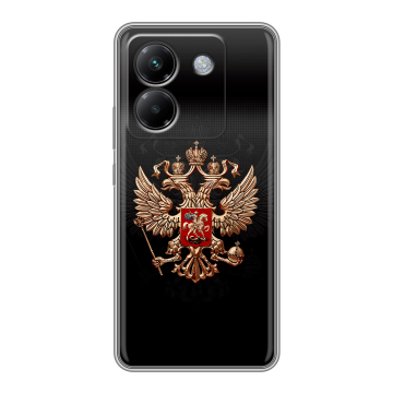 Силиконовый чехол на Poco M7 Pro 5G с принтом Герб России Силиконовый чехол на Poco M7 Pro 5G с принтом Герб России