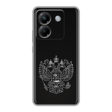 Силиконовый чехол на Poco M7 Pro 5G с принтом Герб России