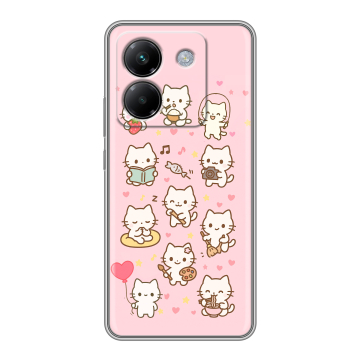 Силиконовый чехол на Poco M7 Pro 5G с принтом Hello Kitty Хелоу Кити Силиконовый чехол на Poco M7 Pro 5G с принтом Hello Kitty Хелоу Кити
