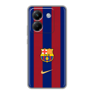 Силиконовый чехол на Poco M7 Pro 5G с принтом Барселона Barcelona