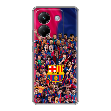 Силиконовый чехол на Poco M7 Pro 5G с принтом Барселона Barcelona