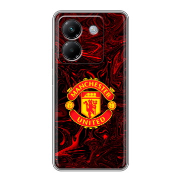 Силиконовый чехол на Poco M7 Pro 5G с принтом Manchester United Силиконовый чехол на Poco M7 Pro 5G с принтом Manchester United
