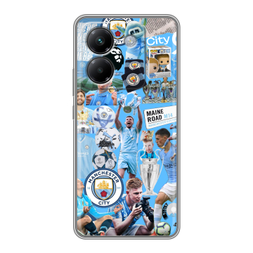 Силиконовый чехол на Poco M7 Pro 5G с принтом Man City Манчестер Сити Силиконовый чехол на Poco M7 Pro 5G с принтом Man City Манчестер Сити