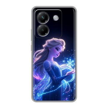 Силиконовый чехол на Poco M7 Pro 5G с принтом Холодное сердце Frozen Силиконовый чехол на Poco M7 Pro 5G с принтом Холодное сердце Frozen