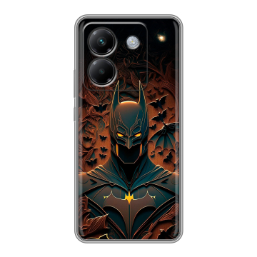 Силиконовый чехол на Poco M7 Pro 5G с принтом Batman Бэтмен Силиконовый чехол на Poco M7 Pro 5G с принтом Batman Бэтмен