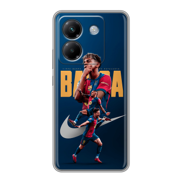 Силиконовый чехол на Poco M7 Pro 5G с принтом Барселона Barca Yamal Силиконовый чехол на Poco M7 Pro 5G с принтом Барселона Barca Yamal