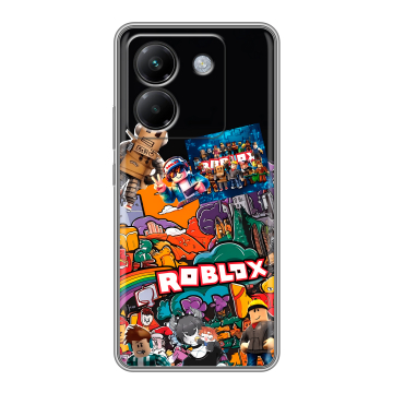 Силиконовый чехол на Poco M7 Pro 5G с принтом Roblox Роблокс Силиконовый чехол на Poco M7 Pro 5G с принтом Roblox Роблокс