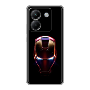Силиконовый чехол на Poco M7 Pro 5G с принтом IronMan Железный человек Силиконовый чехол на Poco M7 Pro 5G с принтом IronMan Железный человек