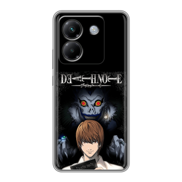 Силиконовый чехол на Poco M7 Pro 5G с принтом Death note Тетрадь смерти Силиконовый чехол на Poco M7 Pro 5G с принтом Death note Тетрадь смерти