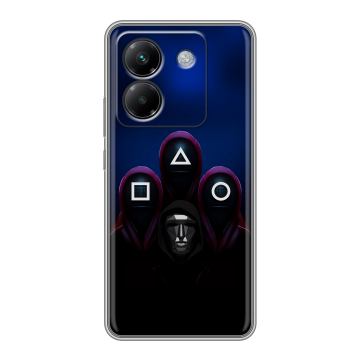 Силиконовый чехол на Poco M7 Pro 5G с принтом Игра Кальмара Силиконовый чехол на Poco M7 Pro 5G с принтом Игра Кальмара