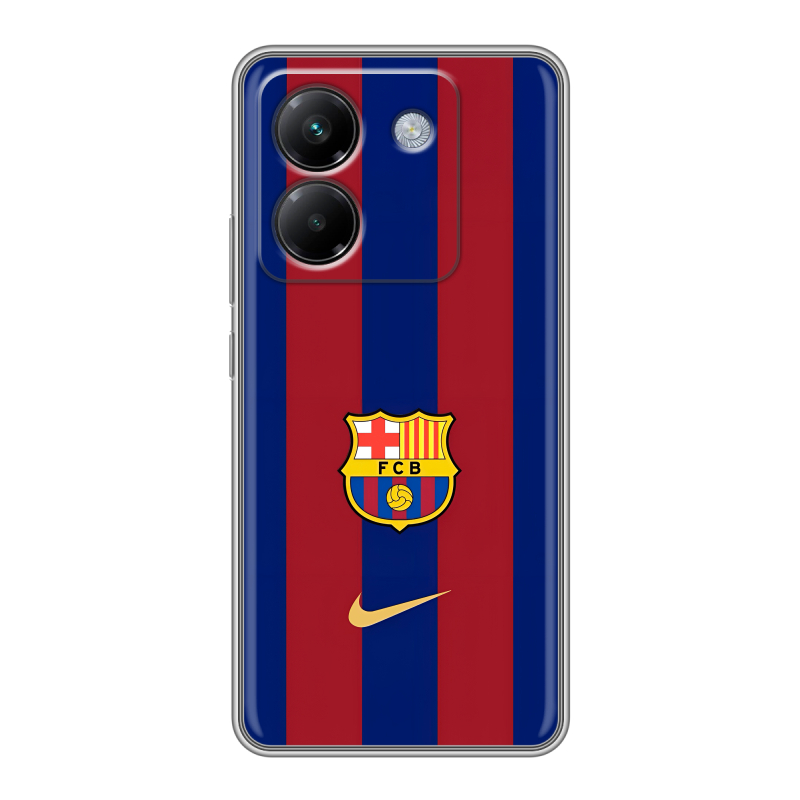 Силиконовый чехол на Poco M7 Pro 5G с принтом Барселона Barcelona Силиконовый чехол на Poco M7 Pro 5G с принтом Барселона Barcelona