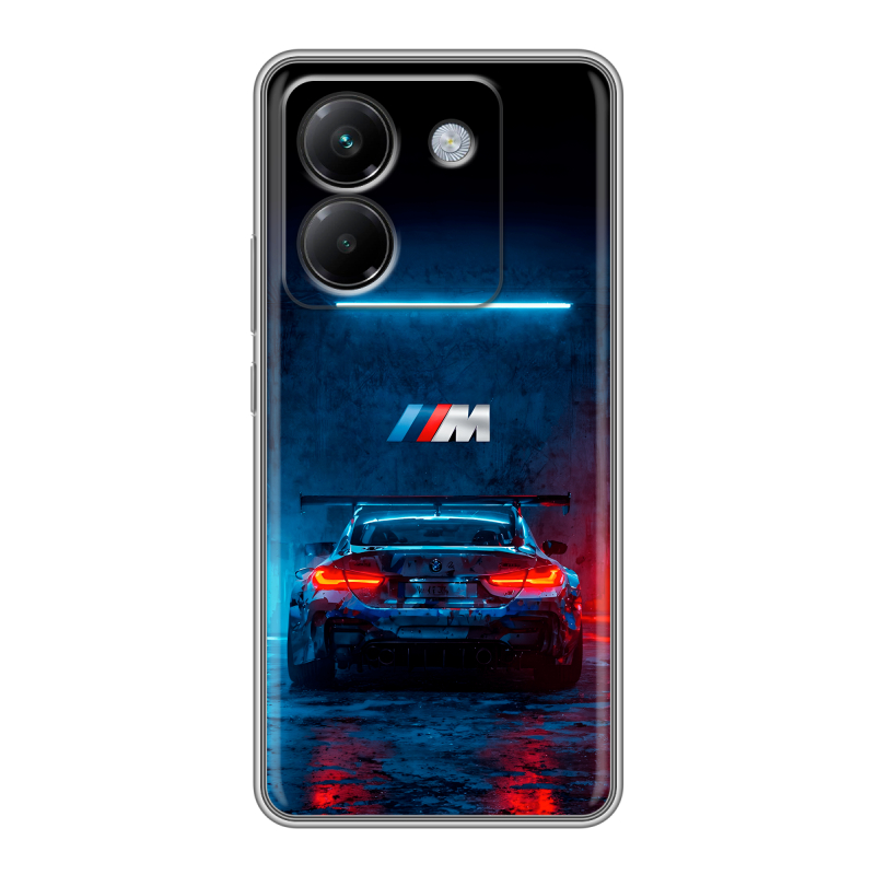 Силиконовый чехол на Poco M7 Pro 5G с принтом BMW БМВ Силиконовый чехол на Poco M7 Pro 5G с принтом BMW БМВ