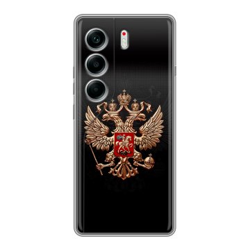 Силиконовый чехол на Tecno Camon 40 с принтом Герб России Силиконовый чехол на Tecno Camon 40 с принтом Герб России