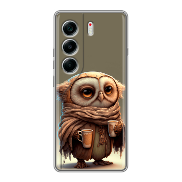 Силиконовый чехол на Tecno Camon 40 с принтом Сова