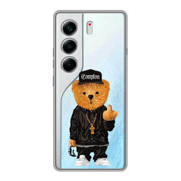 Силиконовый чехол на Tecno Camon 40 с принтом Мишка