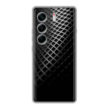 Силиконовый чехол на Tecno Camon 40 с принтом Текстура металла