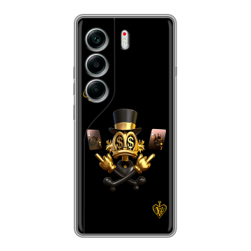 Силиконовый чехол на Tecno Camon 40 с принтом Золотой скрудж макдак Силиконовый чехол на Tecno Camon 40 с принтом Золотой скрудж макдак