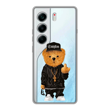 Силиконовый чехол на Tecno Camon 40 с принтом Плюшевый медведь