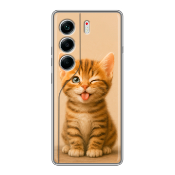 Силиконовый чехол на Tecno Camon 40 с принтом котенок Силиконовый чехол на Tecno Camon 40 с принтом котенок