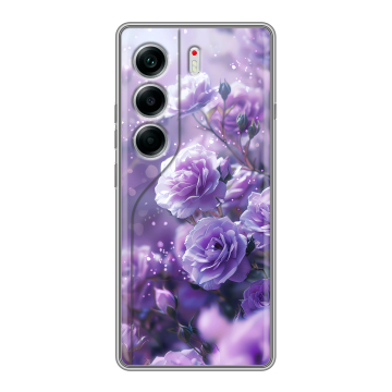 Силиконовый чехол на Tecno Camon 40 с принтом Розы цветы Силиконовый чехол на Tecno Camon 40 с принтом Розы цветы