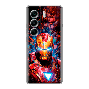 Силиконовый чехол на Tecno Camon 40 с принтом Железный человек Ironman Силиконовый чехол на Tecno Camon 40 с принтом Железный человек Ironman