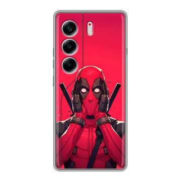 Силиконовый чехол на Tecno Camon 40 с принтом Дедпул Deadpool