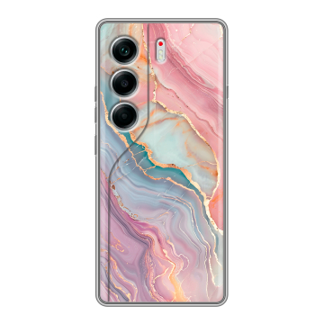Силиконовый чехол на Tecno Camon 40 с принтом розовый мрамор Силиконовый чехол на Tecno Camon 40 с принтом розовый мрамор