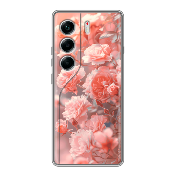 Силиконовый чехол на Tecno Camon 40 с принтом Розы цветы Силиконовый чехол на Tecno Camon 40 с принтом Розы цветы