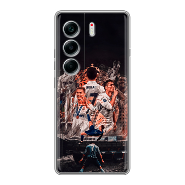 Силиконовый чехол на Tecno Camon 40 с принтом Реал Роналдо Real Ronaldo Силиконовый чехол на Tecno Camon 40 с принтом Реал Роналдо Real Ronaldo