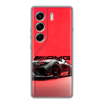 Силиконовый чехол на Tecno Camon 40 с принтом Мерседес Mercedes AMG