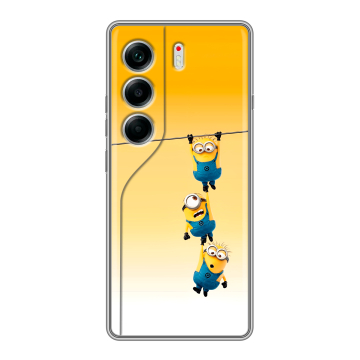Силиконовый чехол на Tecno Camon 40 с принтом Миньоны Силиконовый чехол на Tecno Camon 40 с принтом Миньоны