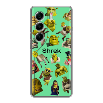 Силиконовый чехол на Tecno Camon 40 с принтом Шрек Shrek
