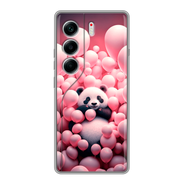 Силиконовый чехол на Tecno Camon 40 с принтом Панда