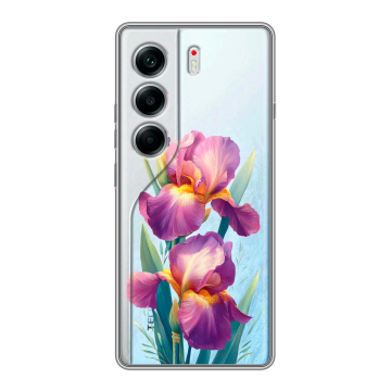 Силиконовый чехол на Tecno Camon 40 с принтом Цветы орхидеи