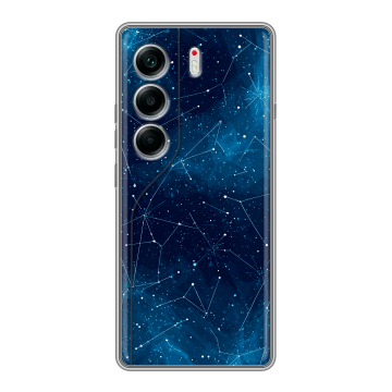 Силиконовый чехол на Tecno Camon 40 с принтом Космос звезды