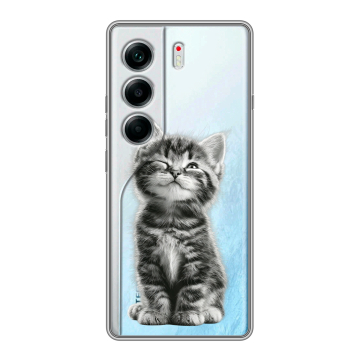 Силиконовый чехол на Tecno Camon 40 с принтом Котенок