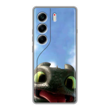 Силиконовый чехол на Tecno Camon 40 с принтом Как приручить дракона Силиконовый чехол на Tecno Camon 40 с принтом Как приручить дракона