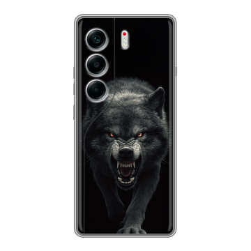 Силиконовый чехол на Tecno Camon 40 с принтом Волк Силиконовый чехол на Tecno Camon 40 с принтом Волк